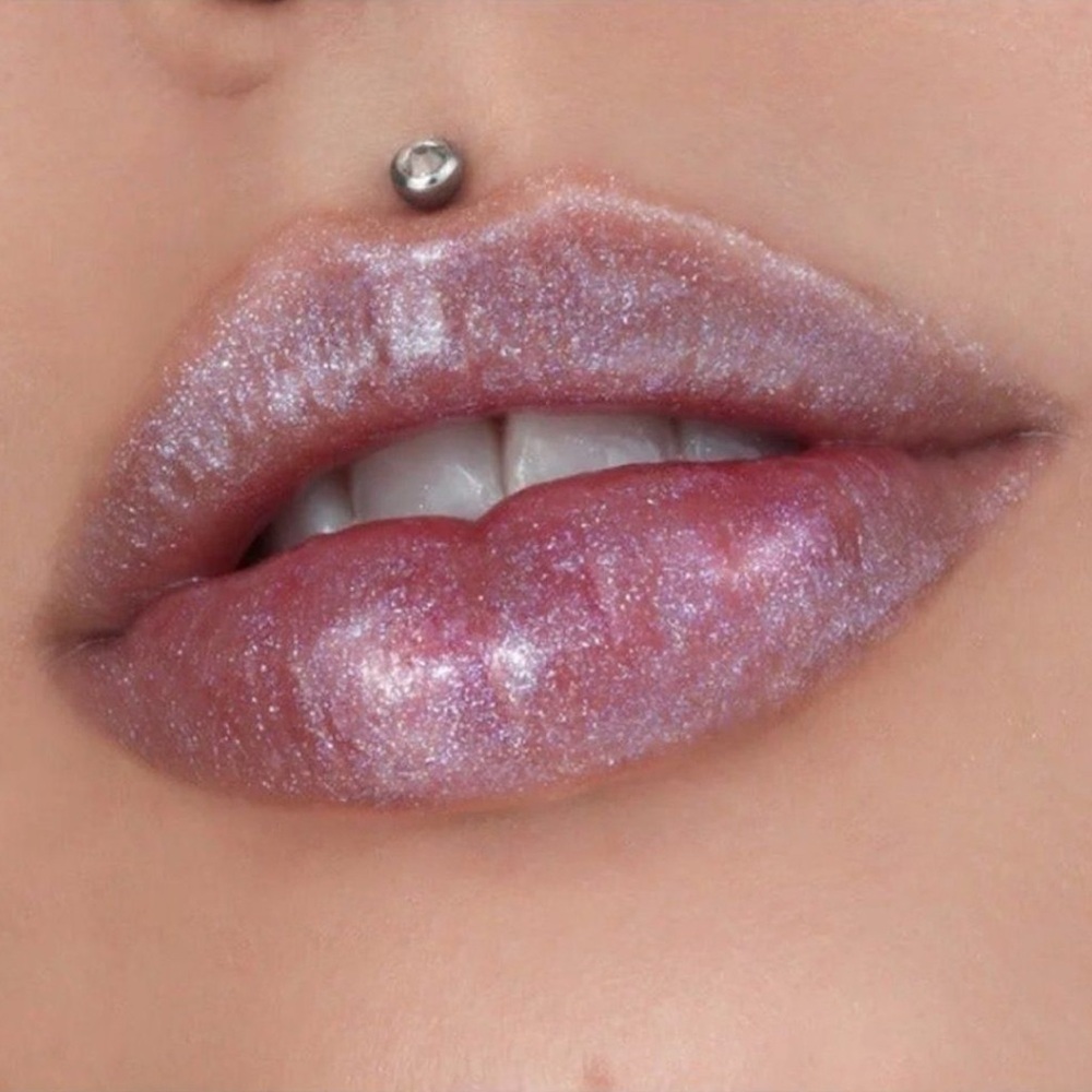 Jeffree Star The Gloss - Sequin Glass - Sheer Grey/Brown Tint with Glitter